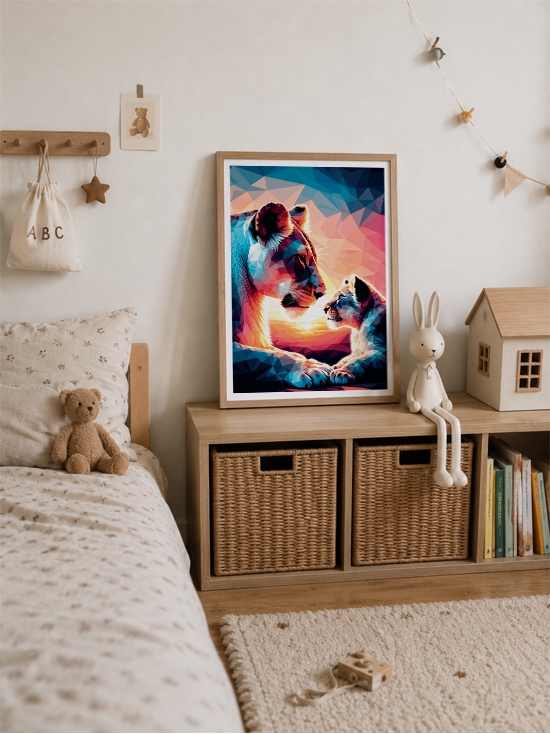 Affiche Lionne et son Lionceau – Image 2