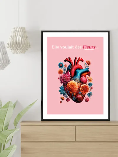 Affiche moderne romantique